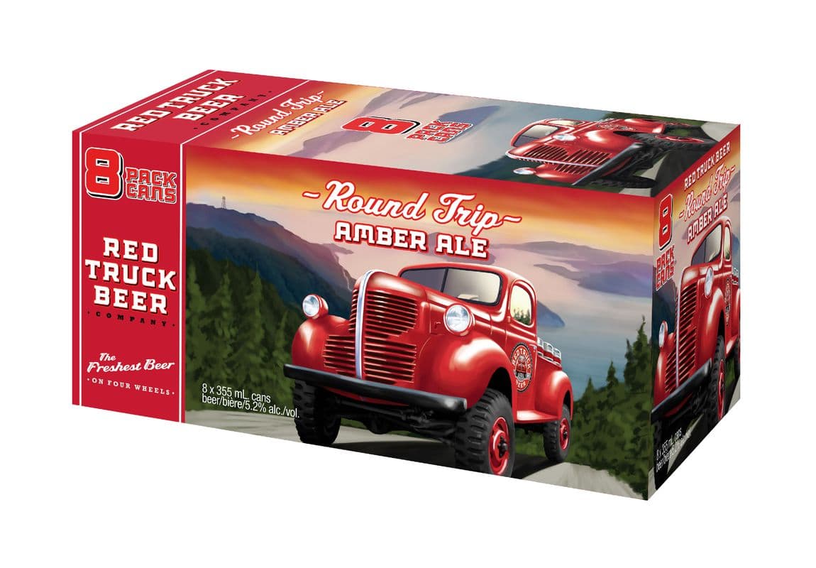 Round Trip Amber Ale (8 Cans, 5.2%, and 355 ml Cans) (8 x 355 mL)