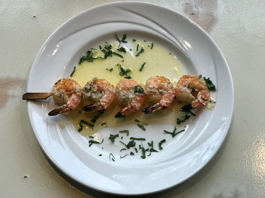 Shrimp Skewer Dinner