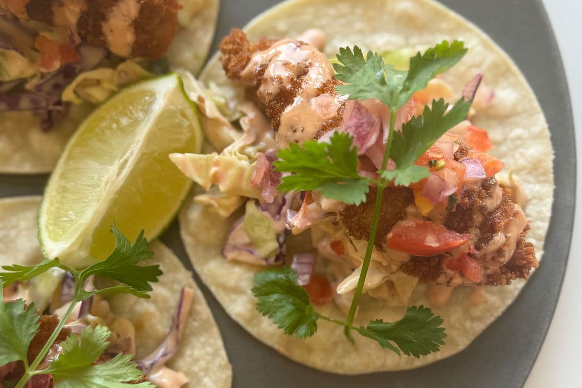 Corona Battered Fish Tacos (3 Tacos)