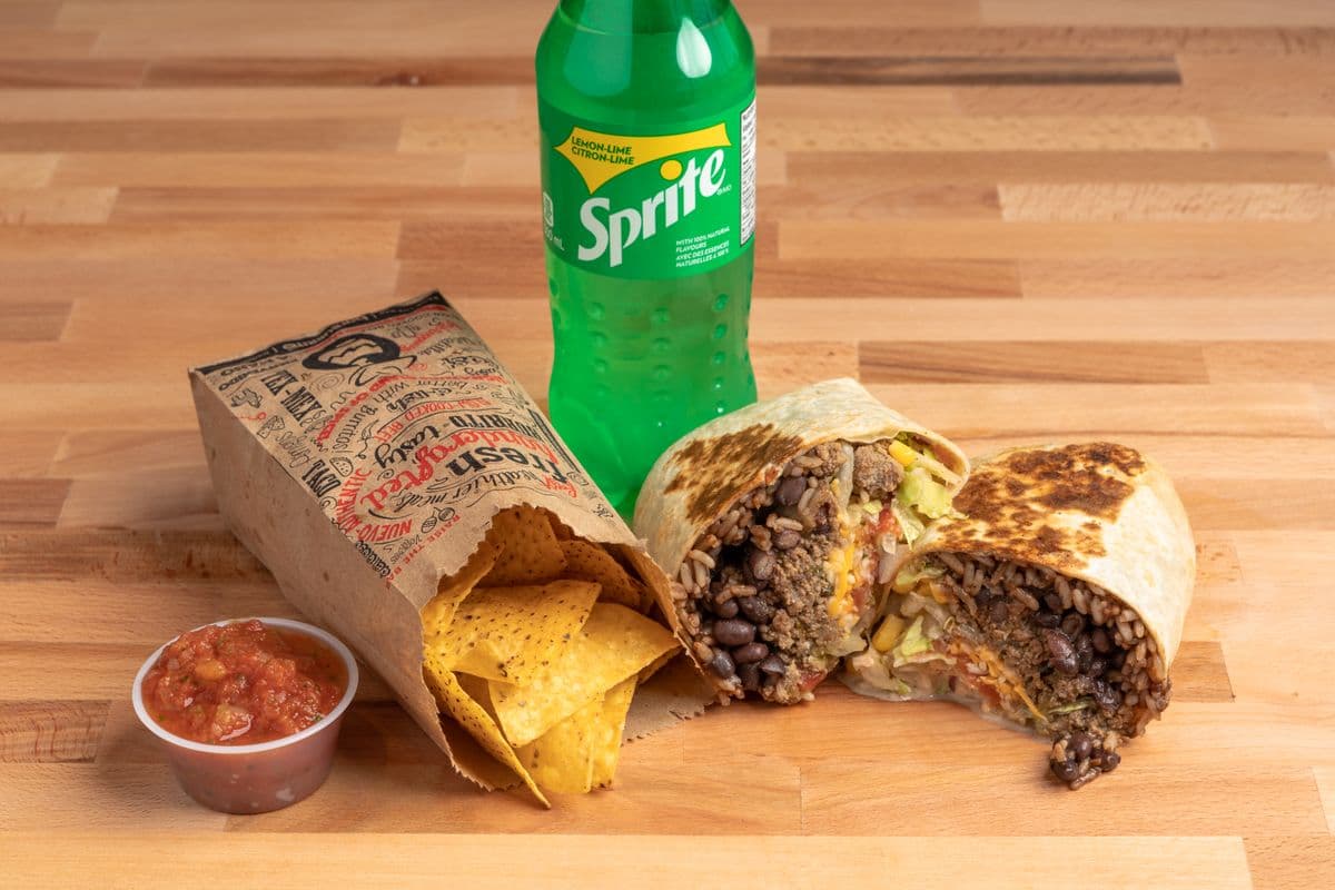 Ground Beef Burrito Combo