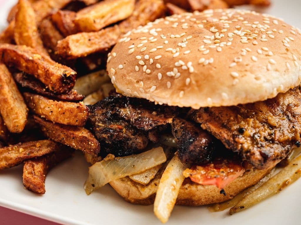 Repas Burger au poulet