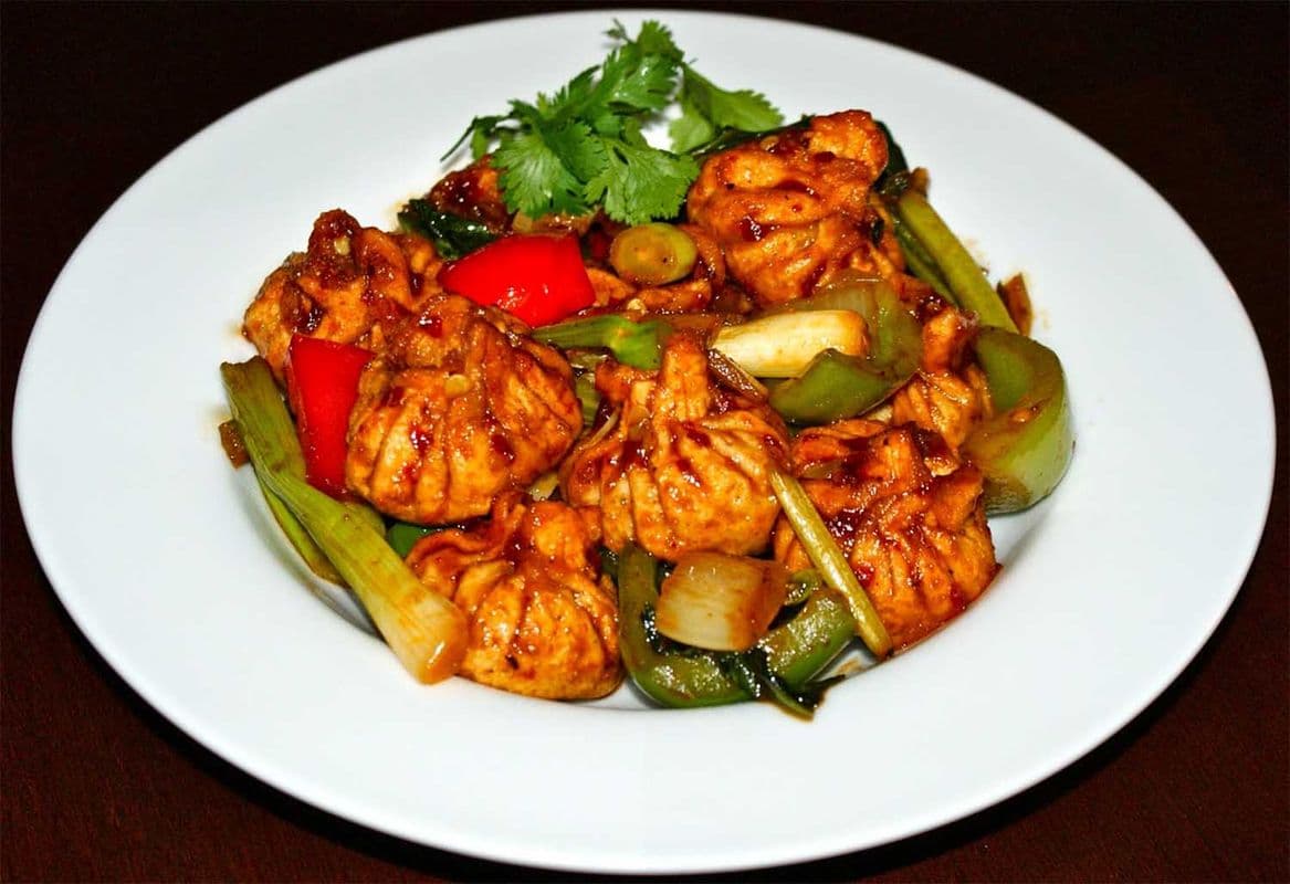 Chilli Momos Vegetable