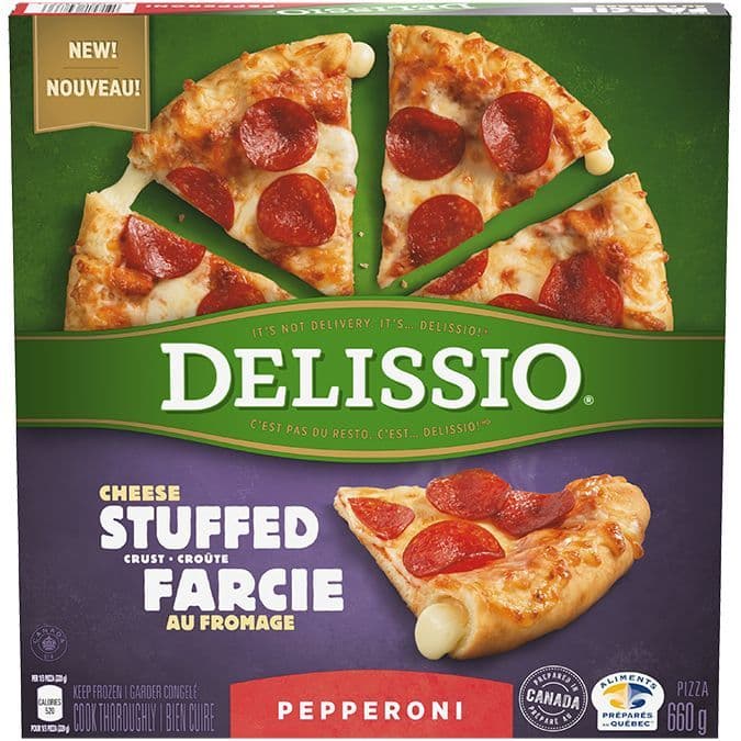 Delissio Pizza Stuffed Crust Pepperoni 660g