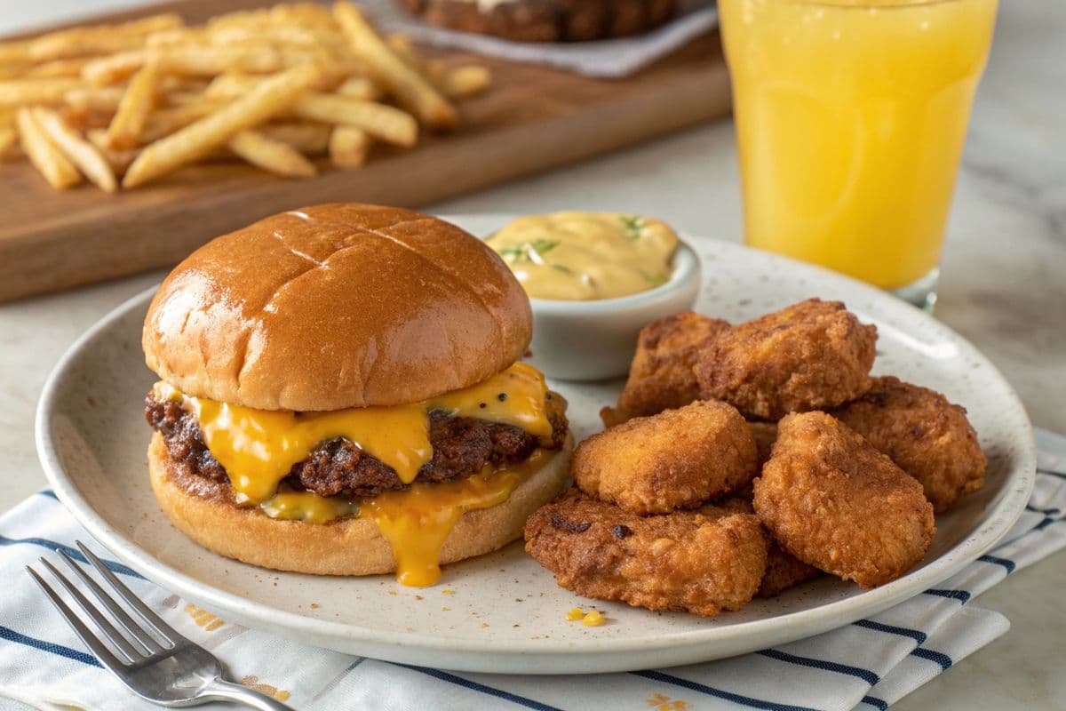 Burger, Nuggets & Bonjus