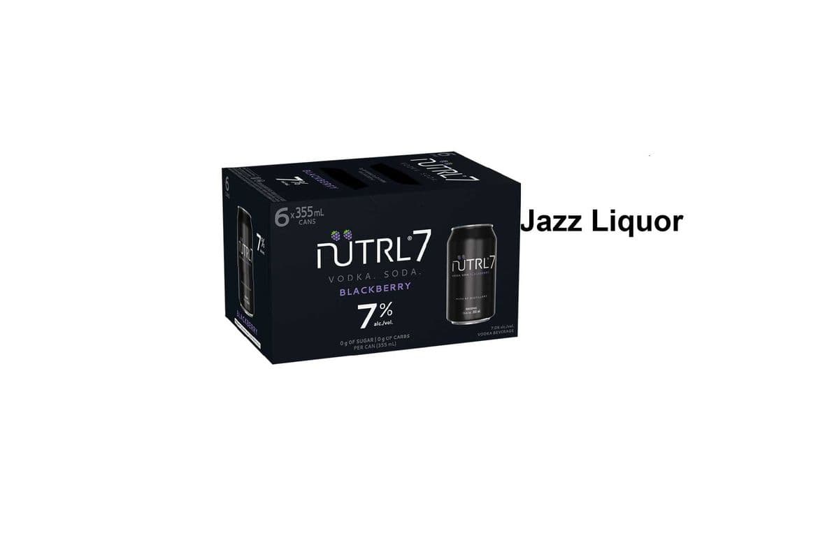 NUTRL 7% BLACKBERRY VODKA SODA 6 CANS (1 x 6×355ML)