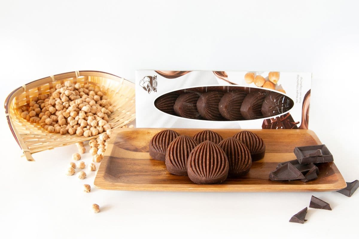 Chocolate Chickpea Bean Cake 巧克力味鹰嘴豆糕