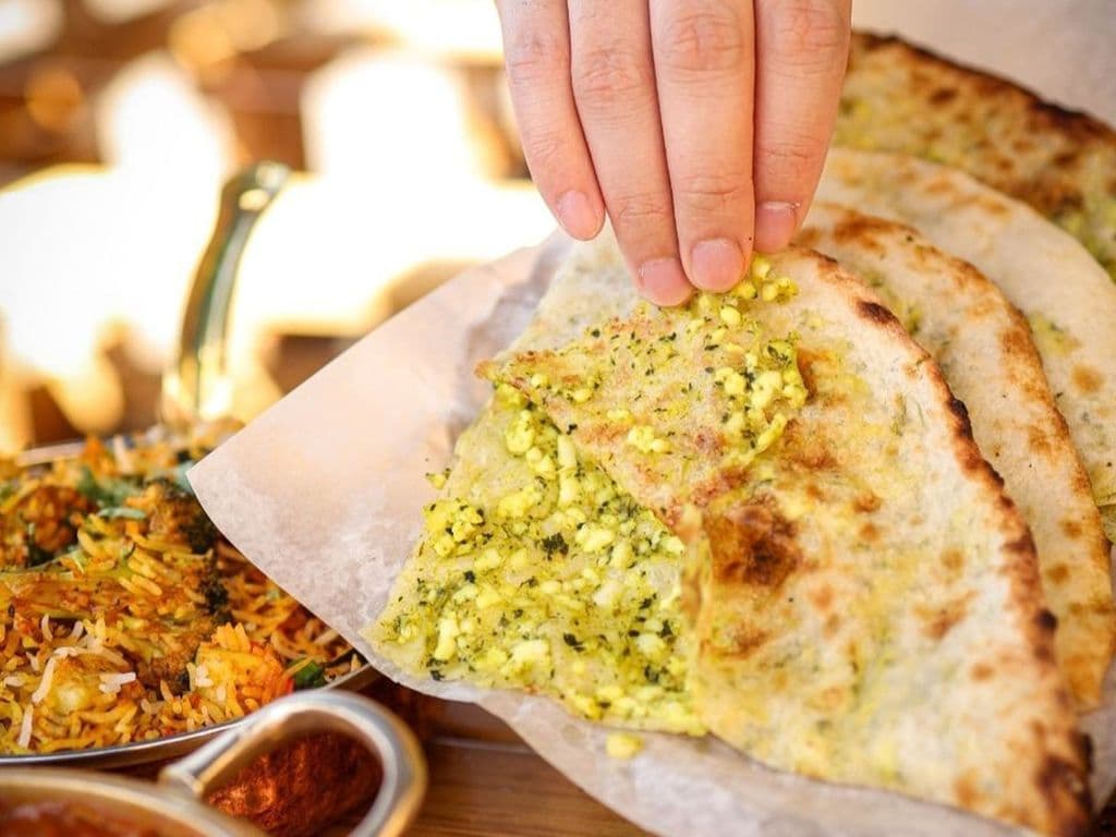 Spinach Paneer Naan