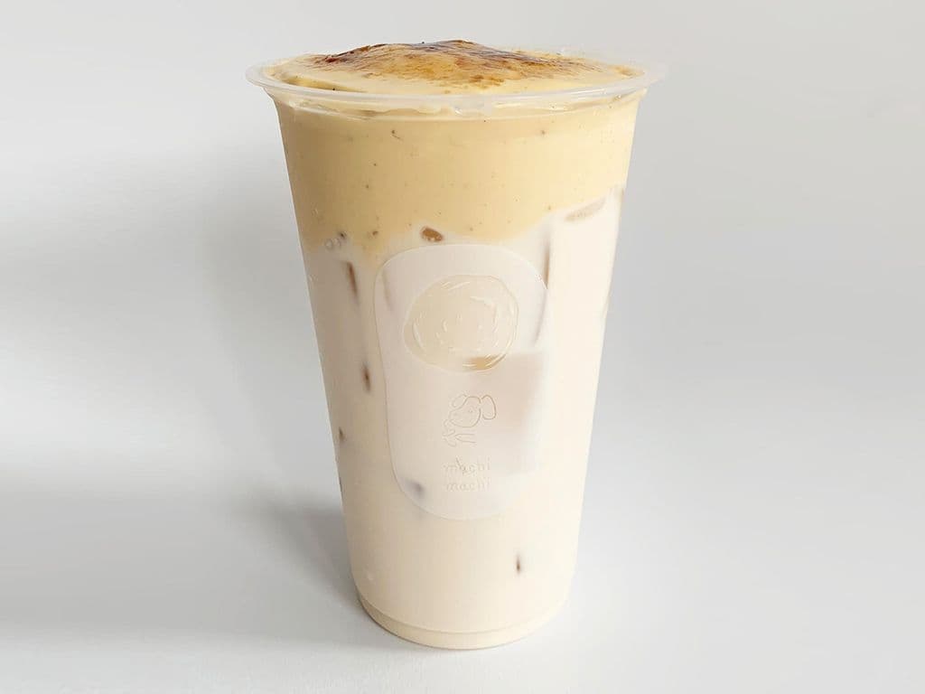 Crème brûlée Green Milk Tea