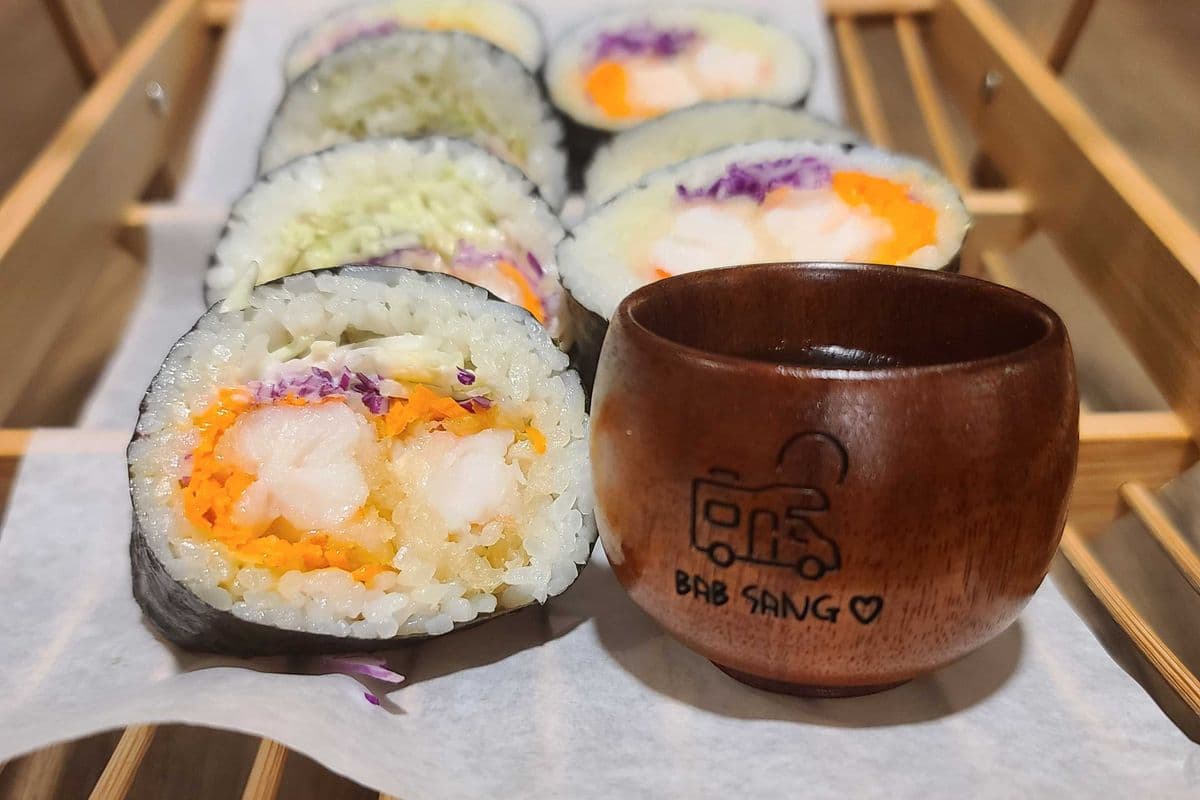 Kimbab coréen aux crevettes (7mcx) / Korean Shrimp Kimbab (7pcs)