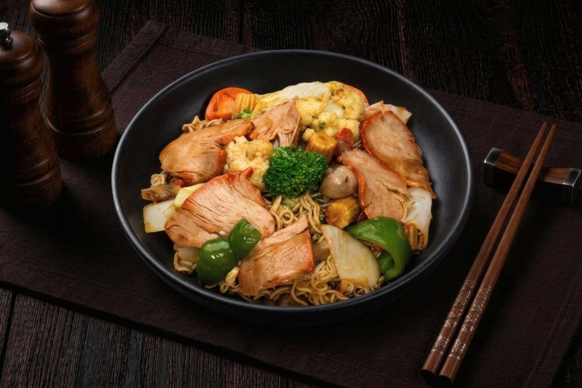 35. Cantonese Low Mein or Chow Mein (Large)