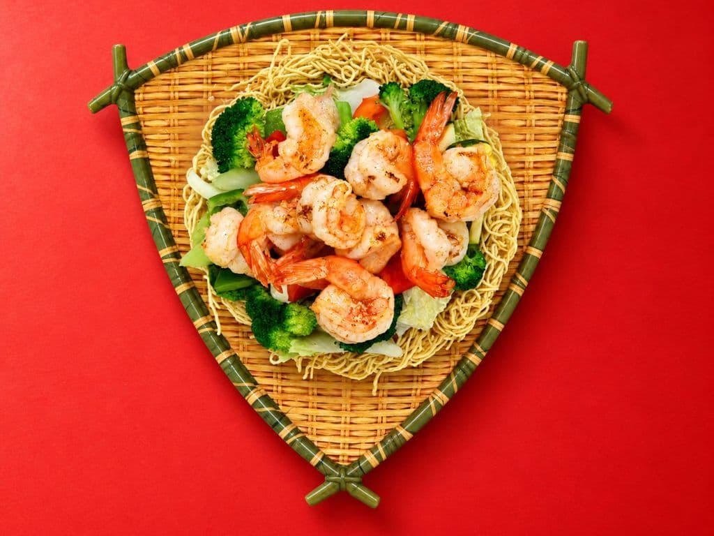 Nid Crevettes grillées