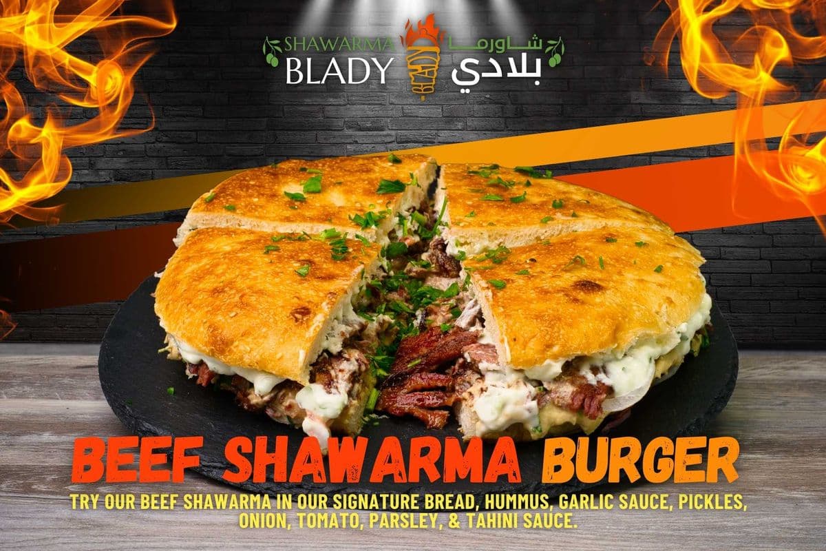 Beef Shawarma Burger