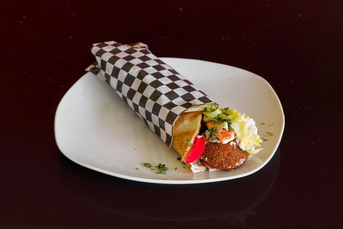 Lebanese Style Falafel Wrap