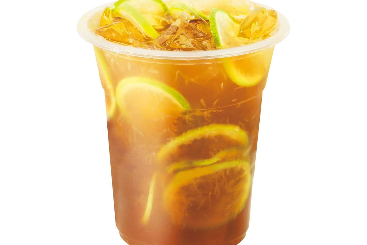 招牌爆打柠檬冰茶(香水柠哦)old fashion ice lemon tea