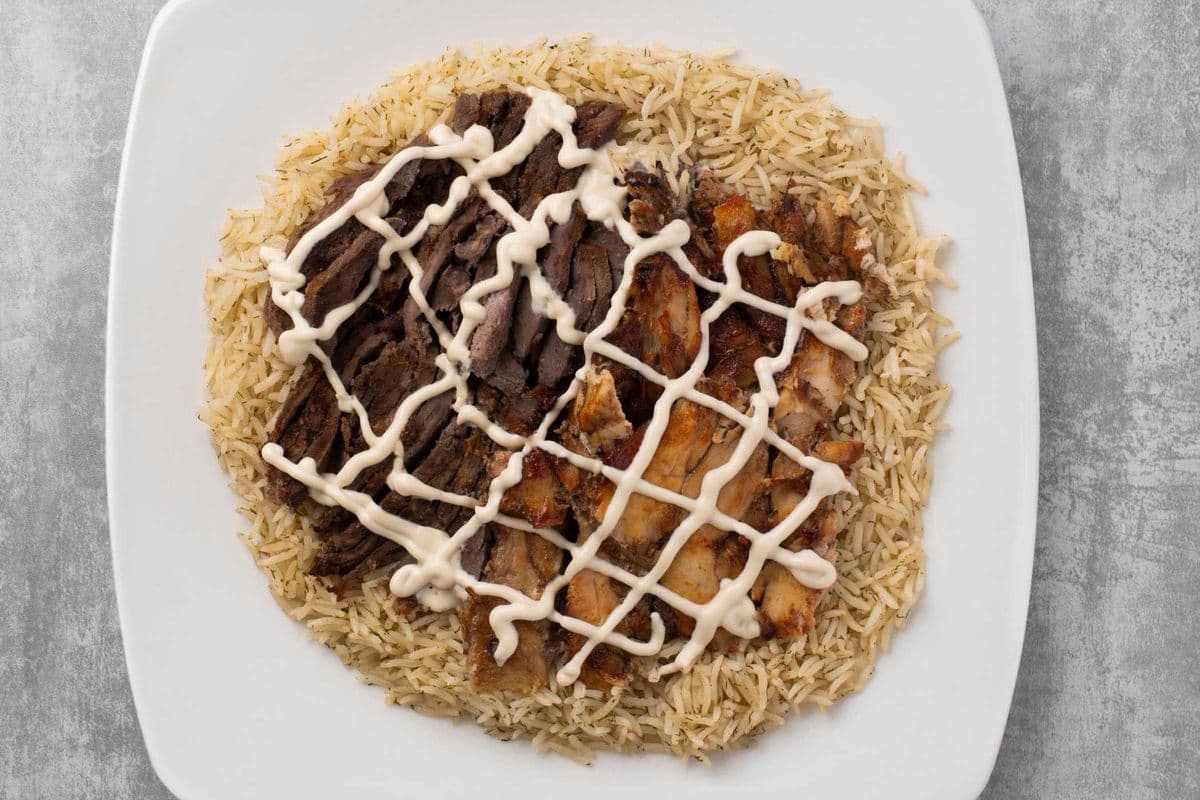 Mixed Shawarma on Rice