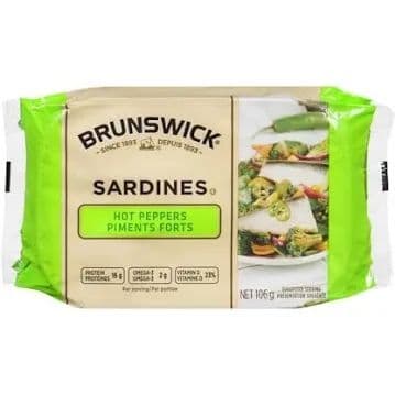 Brunswick Sardines with Hot Peppers – 106g