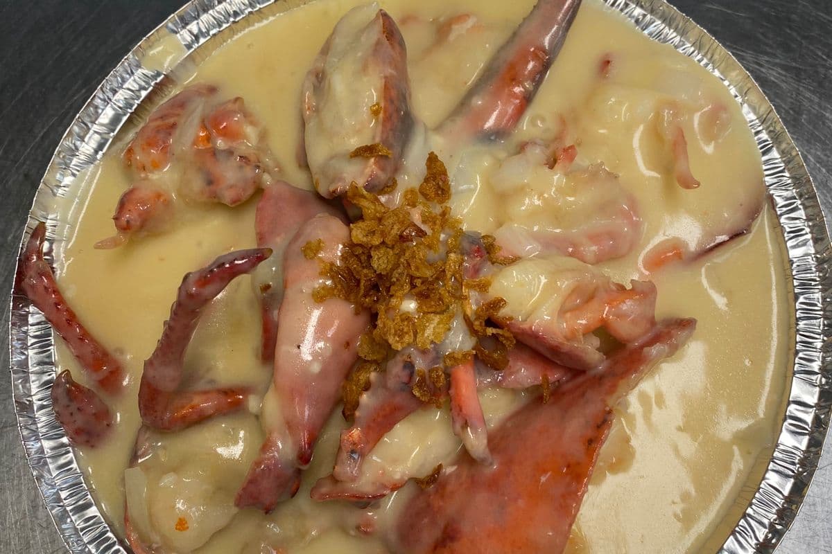 12. Lobster Fried Shanghai Noodles in Cream Sauce