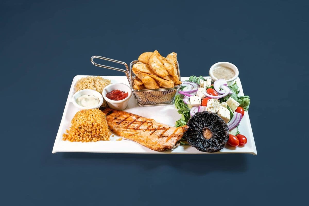 Assiette de truite grille