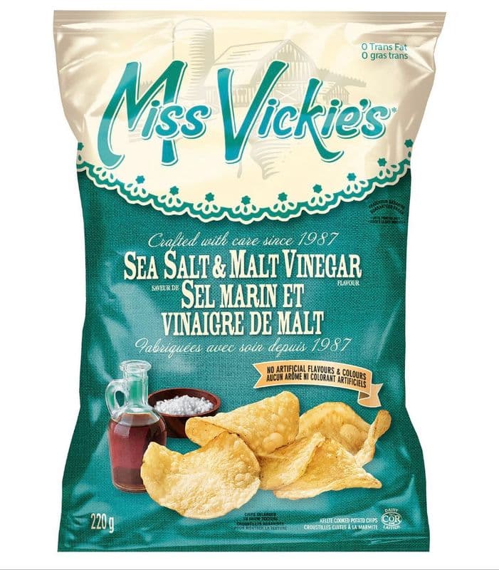 Miss Vickies Sea Salt & Malt Vinegar Flavour (200 g) (260 Cal)
