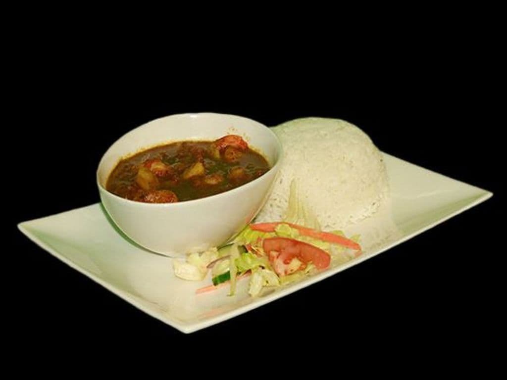 Shrimp Curry with Rice