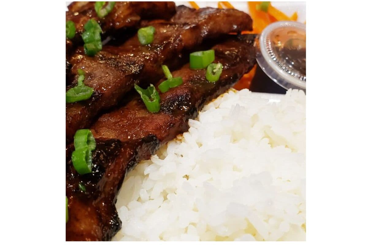 Grilled Korean Beef Rib with Rice