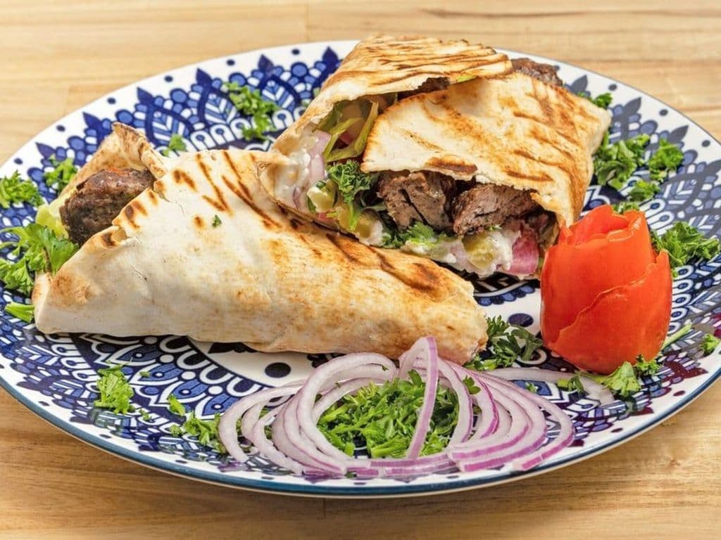 Beef Kefta Kebab Wrap
