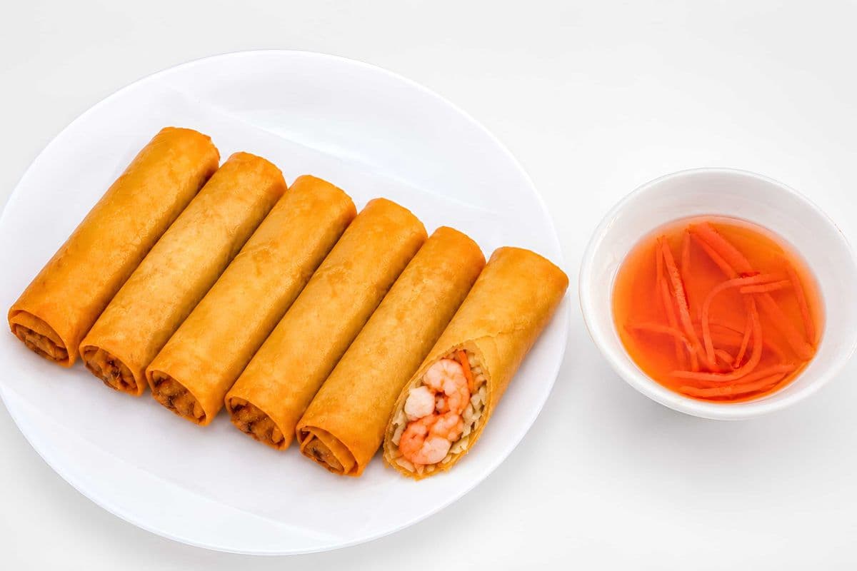 2. Deep Fried Shrimp Rolls (6 pcs)