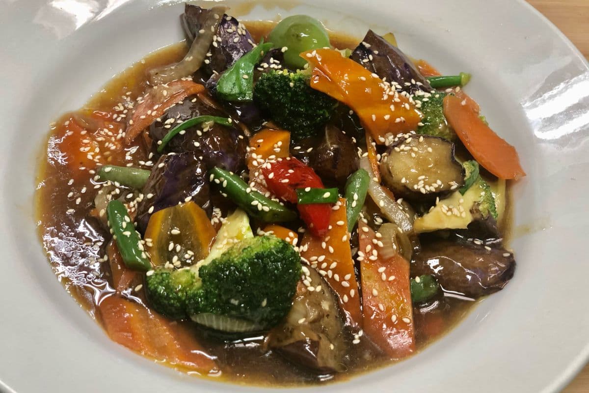 T9. Eggplant Served with Rice