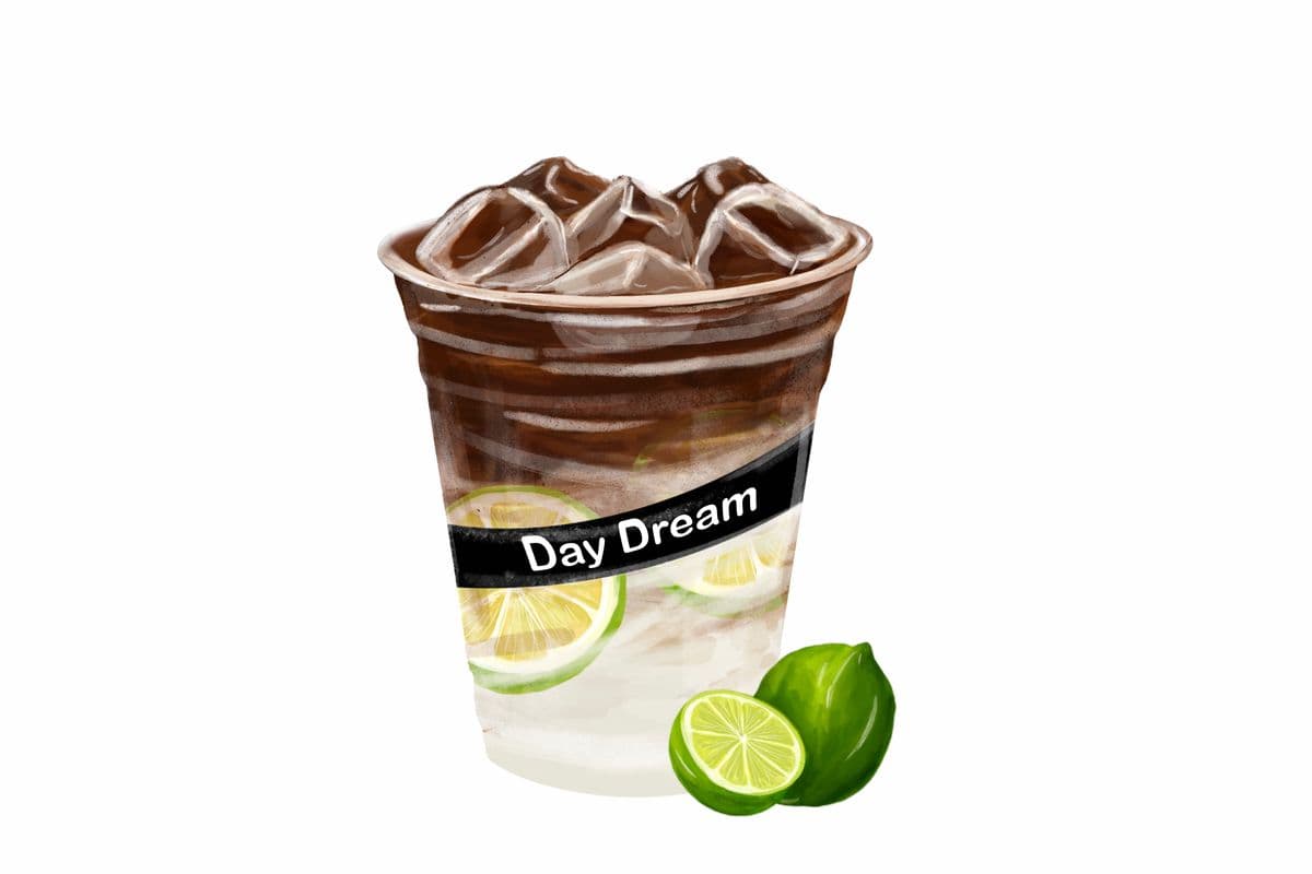 Lime Sparking Americano