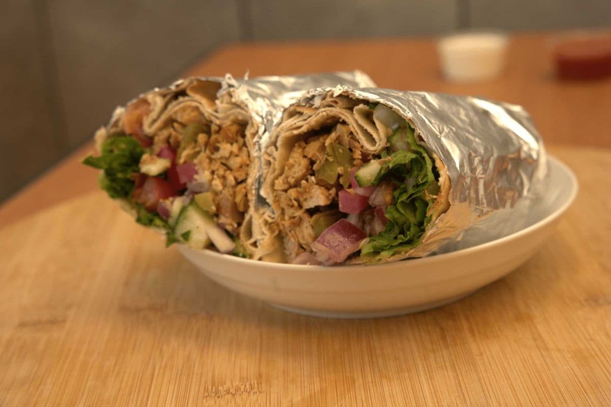 Butter Chicken Shawarma Wrap