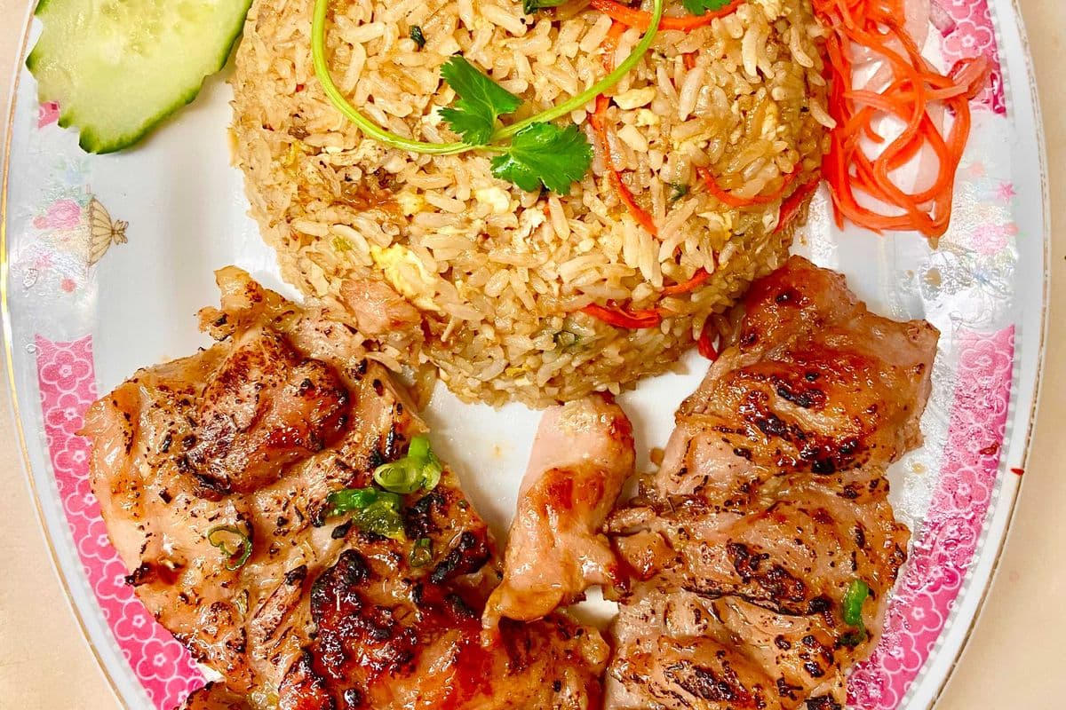 Grilled Chicken on Thai Fried Rice