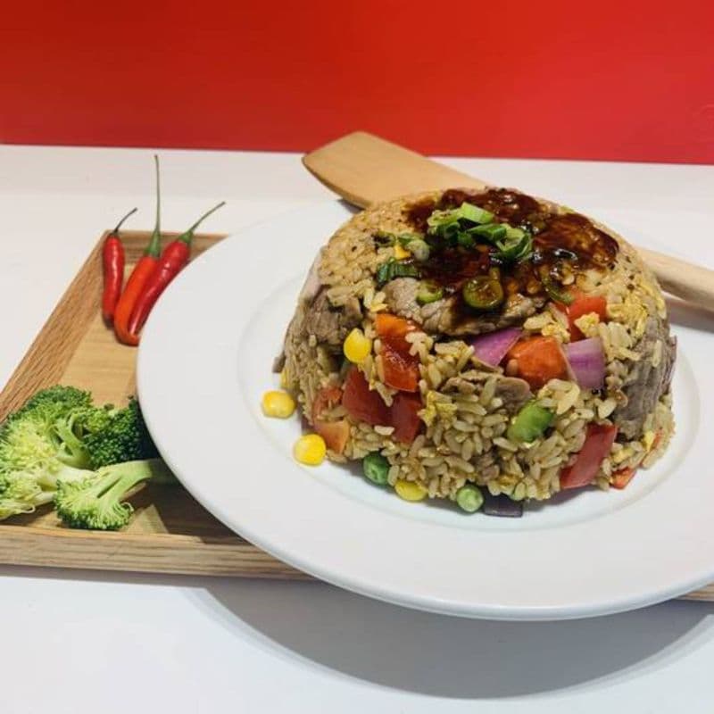 Black Pepper Beef Fried Rice