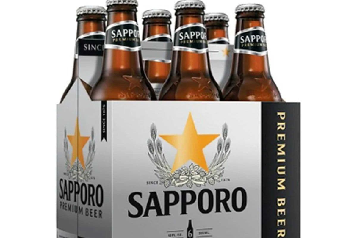 Sapporo Premium Beer (6 x 330 ml Bottles)