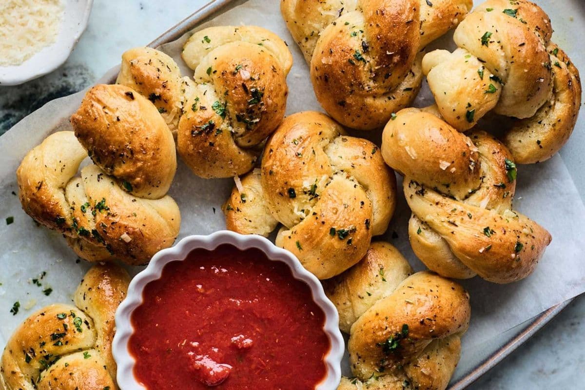 Tony's Massive Stuffed Garlic Parm Knots
