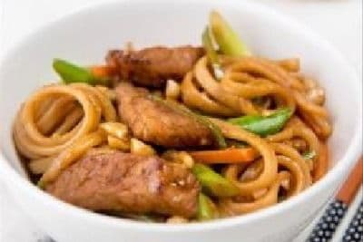 59. Beef Fried Udon (Thick Noodles) Teppanyaki