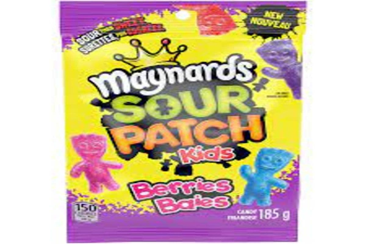 Sour Patch Berries Baies Chewy Candy (185 g)