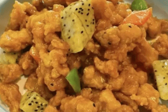 Sweet and Sour Chicken with Dragon Fruit