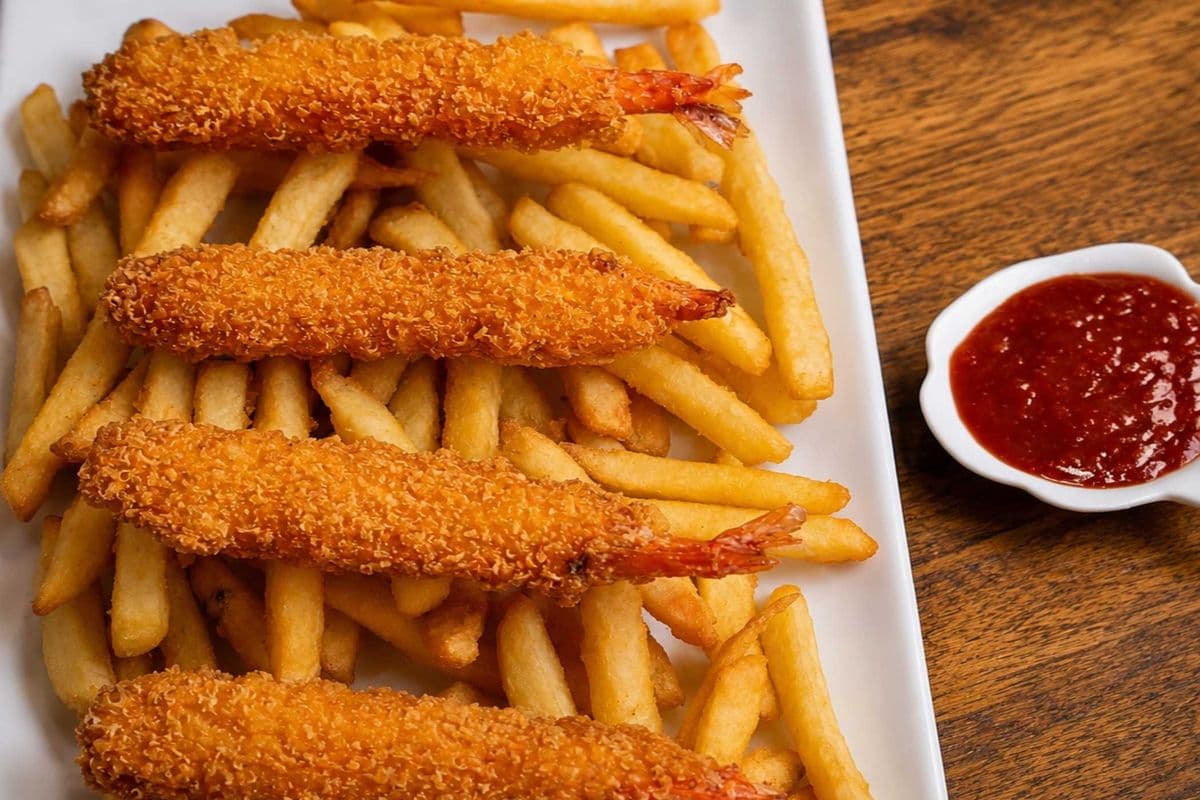 Shrimp in a Basket