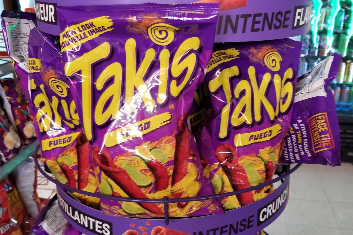 Takis Hot Chilli Pepper and Lime bag 280g
