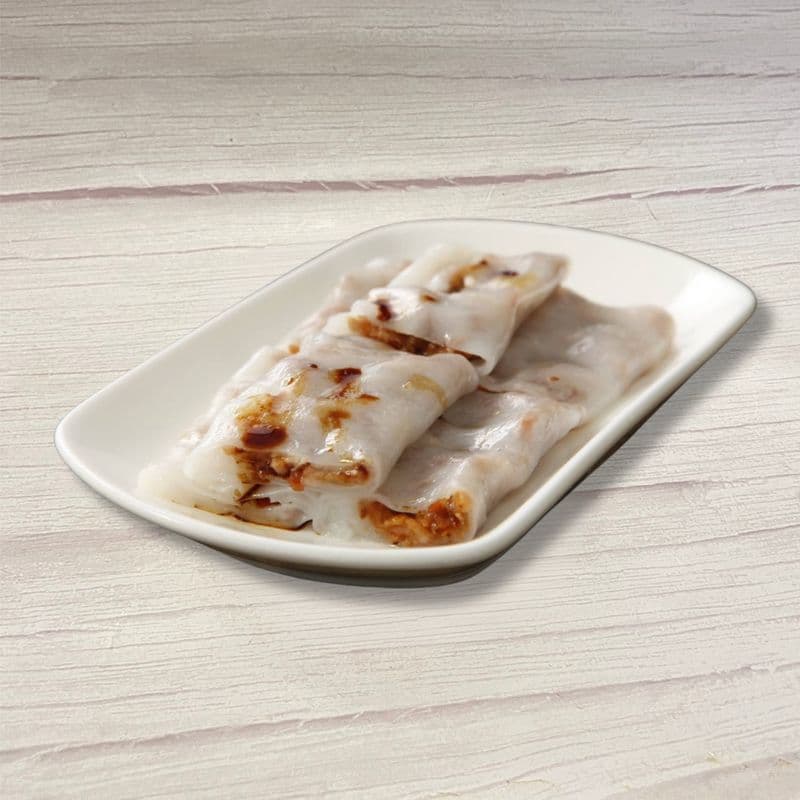 Steamed Rice Flour Rolls with B.B.Q. Pork / 叉燒腸粉
