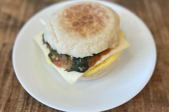Egg & Veggies Breakfast Sandwich