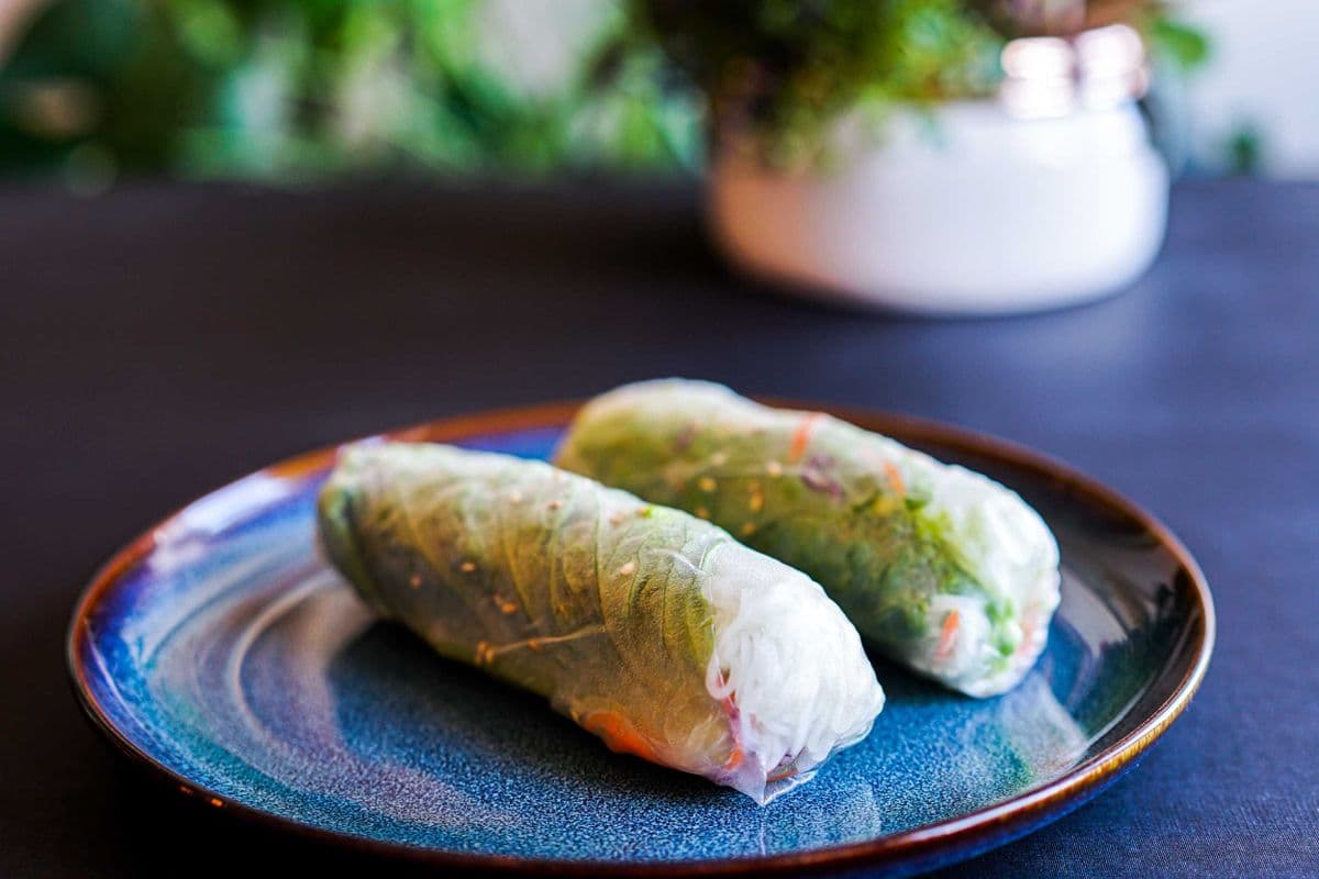 Beef Satay Fresh Salad Rolls (2 rolls)