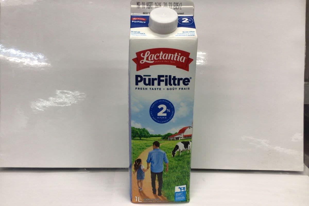 Lait 2% Milk 2 % Lactantia Carton de (1 liter) / Carton of (1 liter)