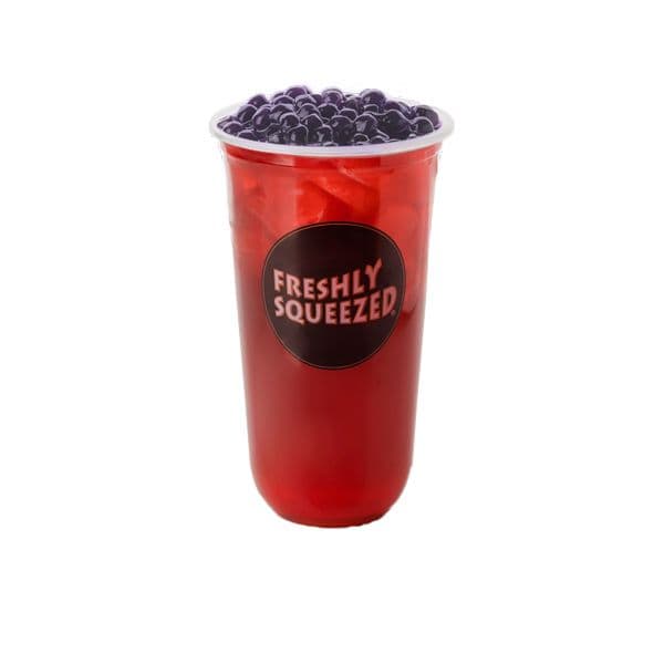 Blueberry Fruit Tea with Blueberry Popping Boba