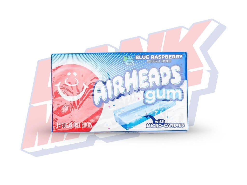 Airheads Gum Blue Raspberry - 33.6g