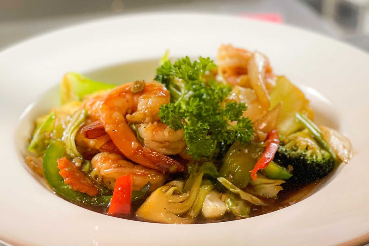 M36-Crevettes sauté au Citronnelle
