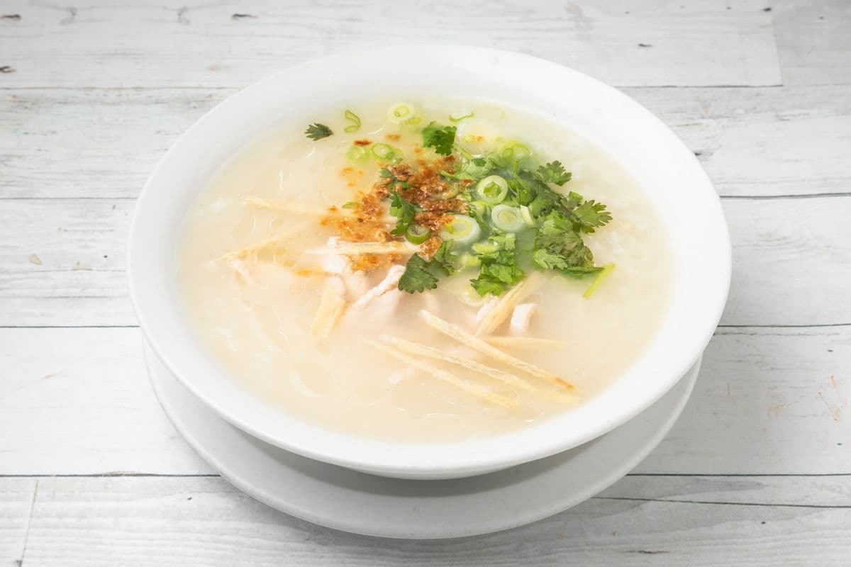 Potage du Riz au Poulet (Poisson) / Chicken Rice Porridge (Fish)