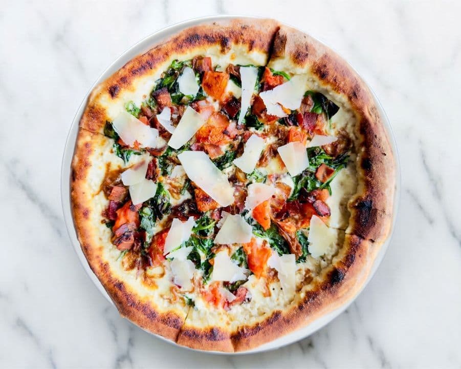 Pizza Fiorentina Bianca