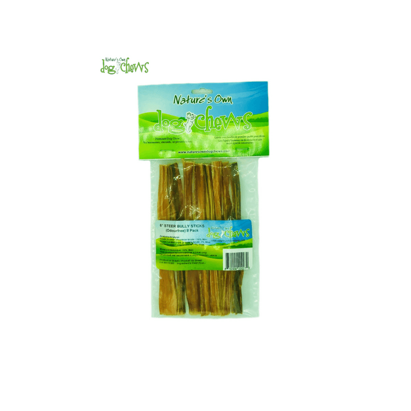Nature's Own Dog Treats - Beef Steer Bully Sticks (6")