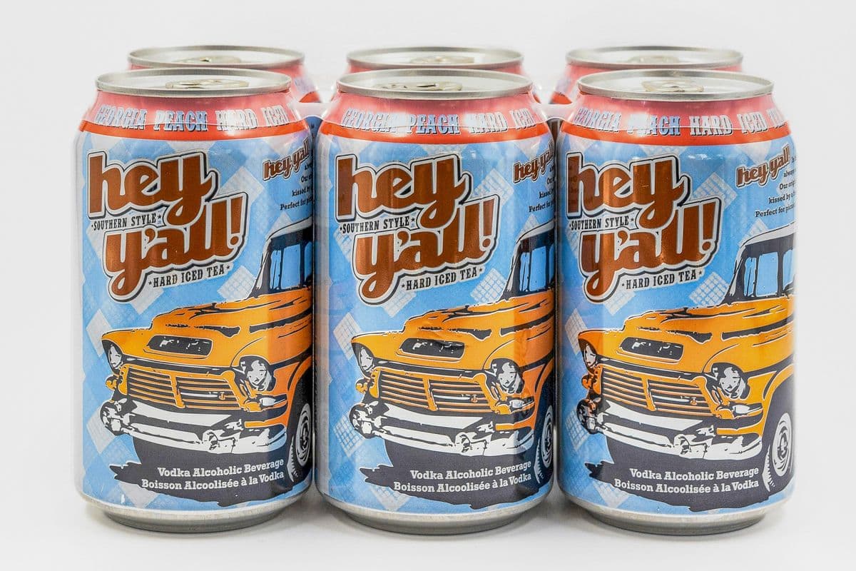 Hey Yall Peach Iced Tea (6-Pack) (6 x 355 ml)